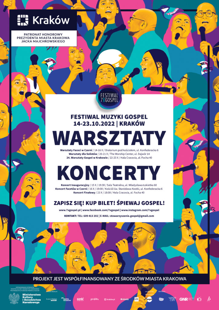 Plakat 17. Festiwalu 7xGospel, rok 2023